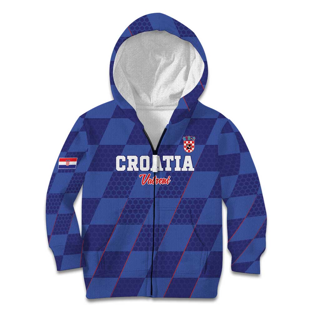 Custom Croatia Football Kid Hoodie Come On Vatreni - Wonder Print Shop