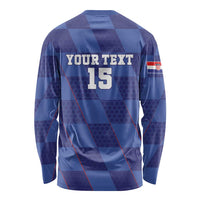 Custom Croatia Football Long Sleeve Shirt Come On Vatreni - Wonder Print Shop