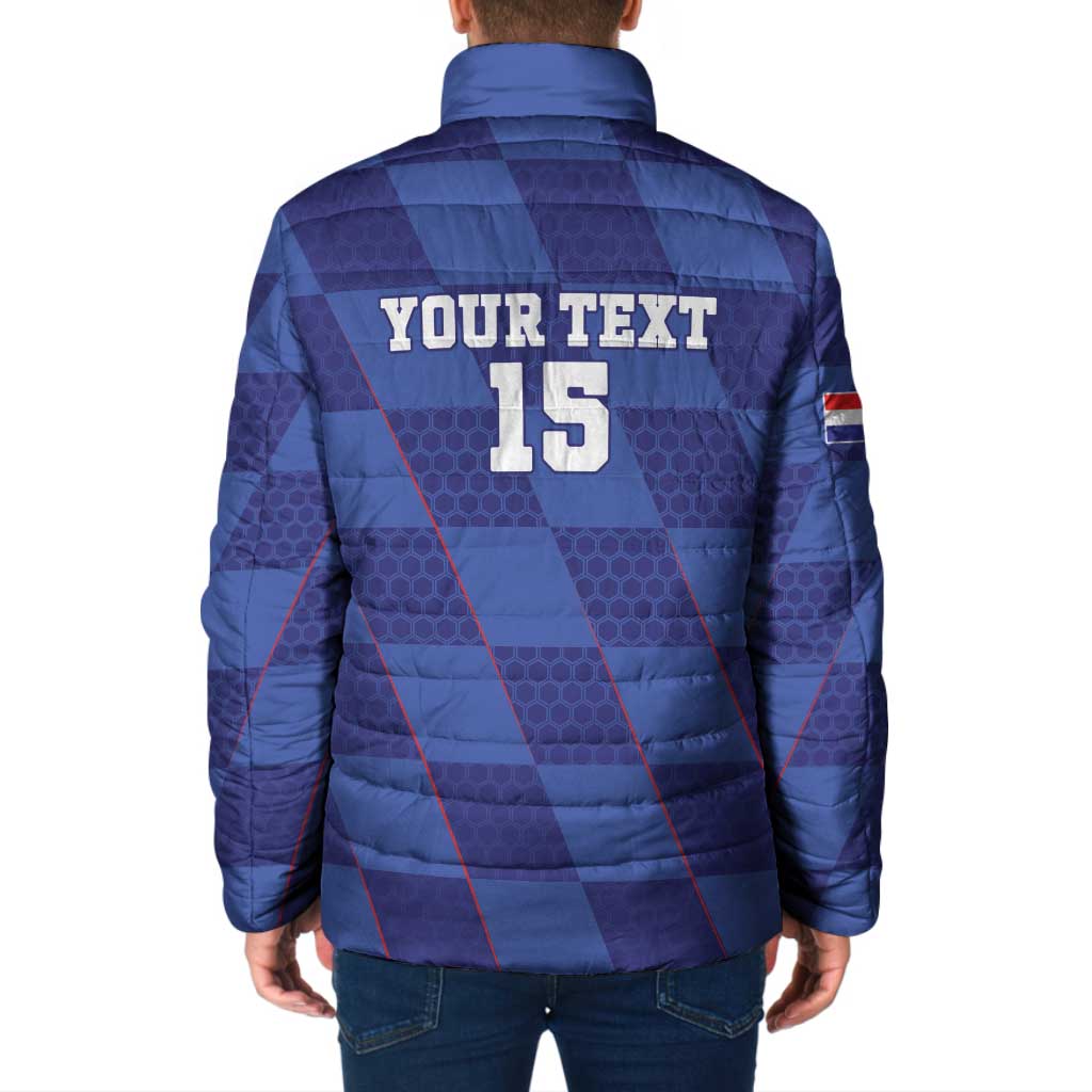 Custom Croatia Football Padded Jacket Come On Vatreni - Wonder Print Shop