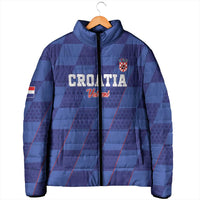 Custom Croatia Football Padded Jacket Come On Vatreni - Wonder Print Shop