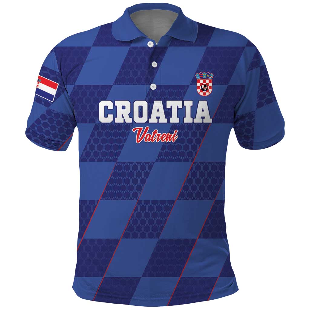 Custom Croatia Football Polo Shirt Come On Vatreni - Wonder Print Shop