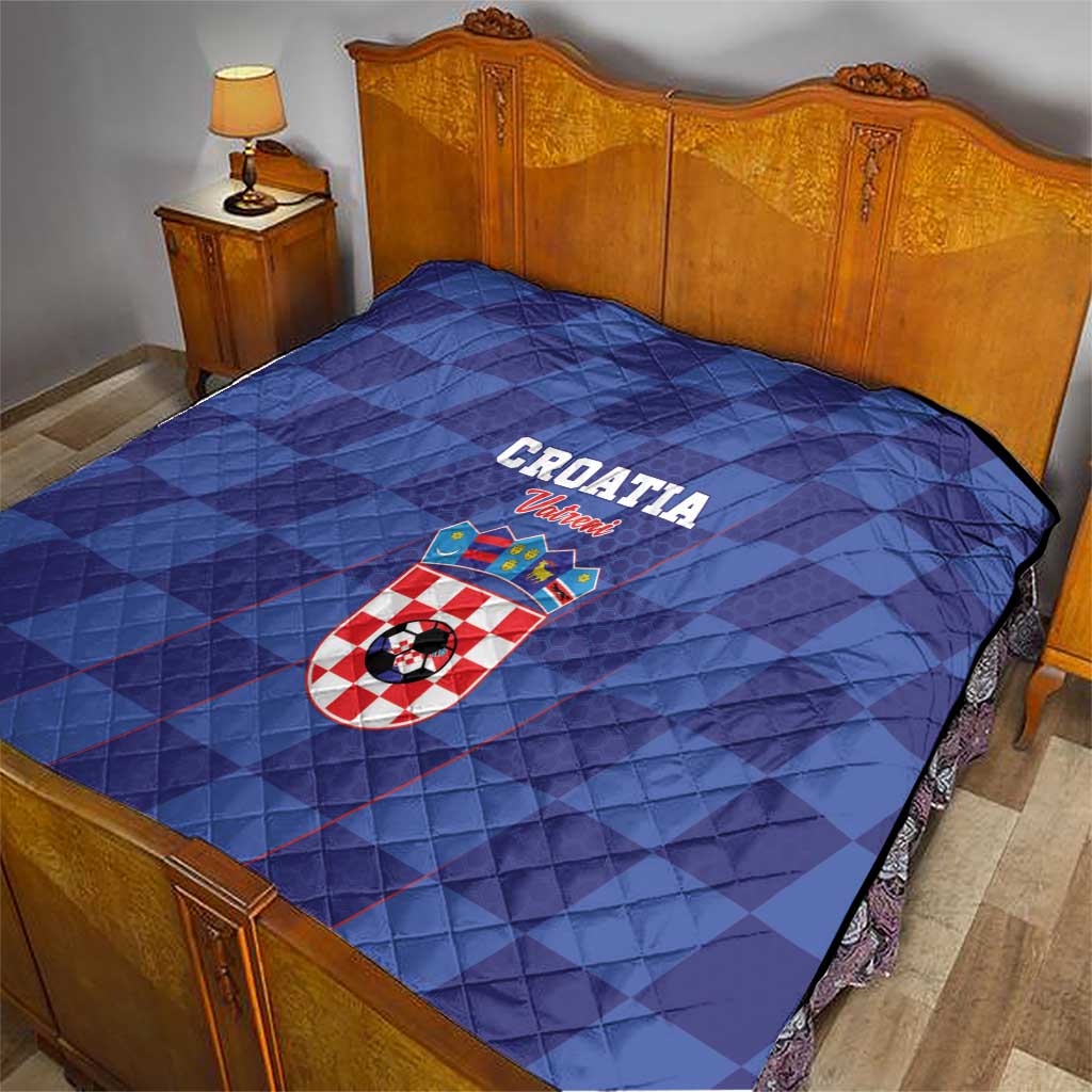 Croatia Football Quilt Come On Vatreni - Wonder Print Shop