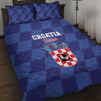 Croatia Football Quilt Bed Set Come On Vatreni - Wonder Print Shop