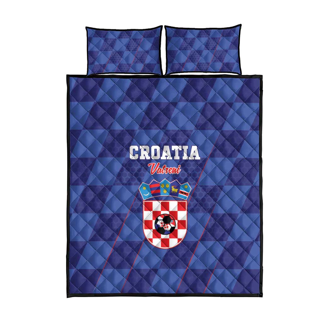 Croatia Football Quilt Bed Set Come On Vatreni - Wonder Print Shop