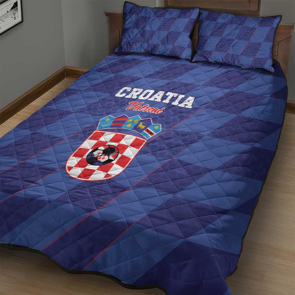 Croatia Football Quilt Bed Set Come On Vatreni - Wonder Print Shop