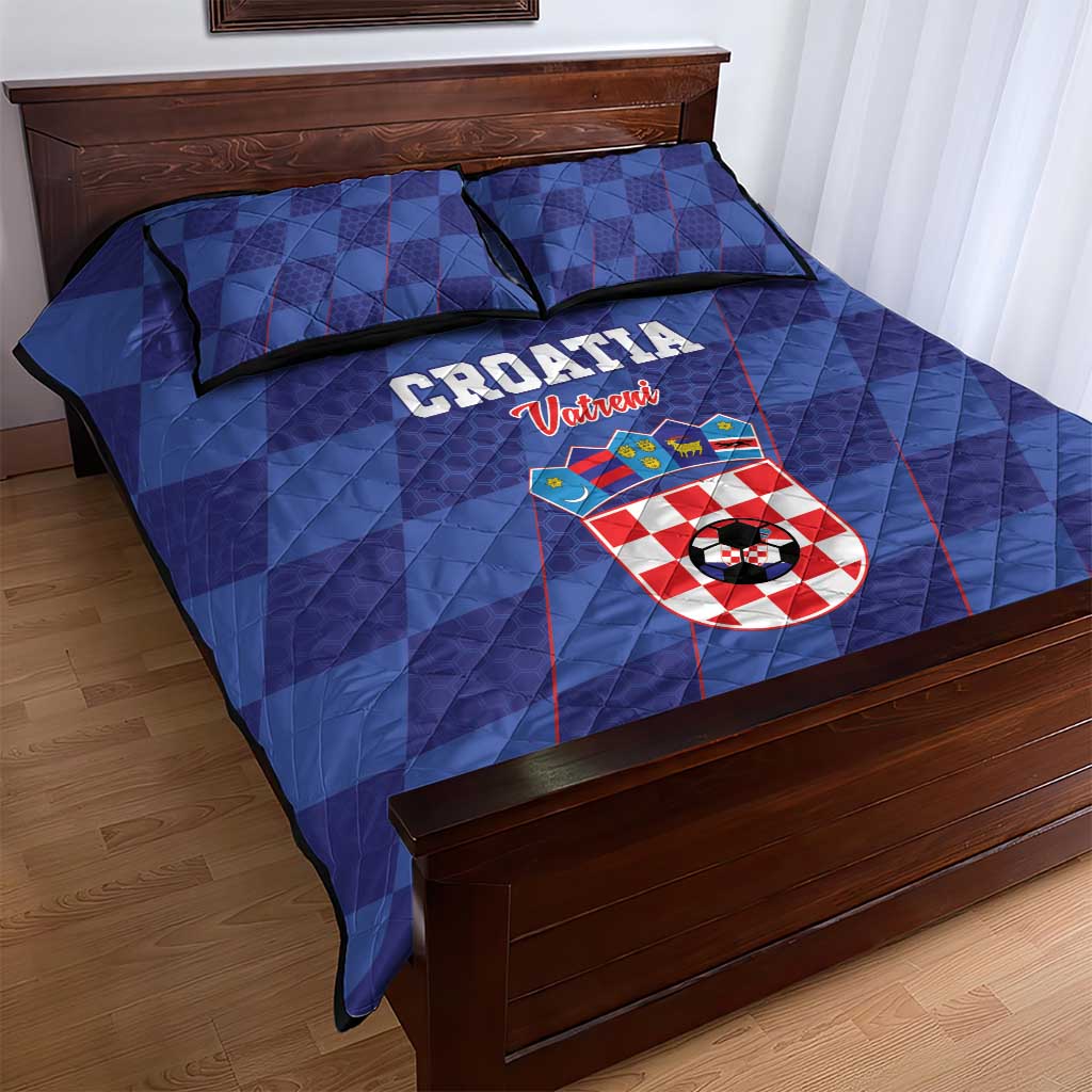Croatia Football Quilt Bed Set Come On Vatreni - Wonder Print Shop