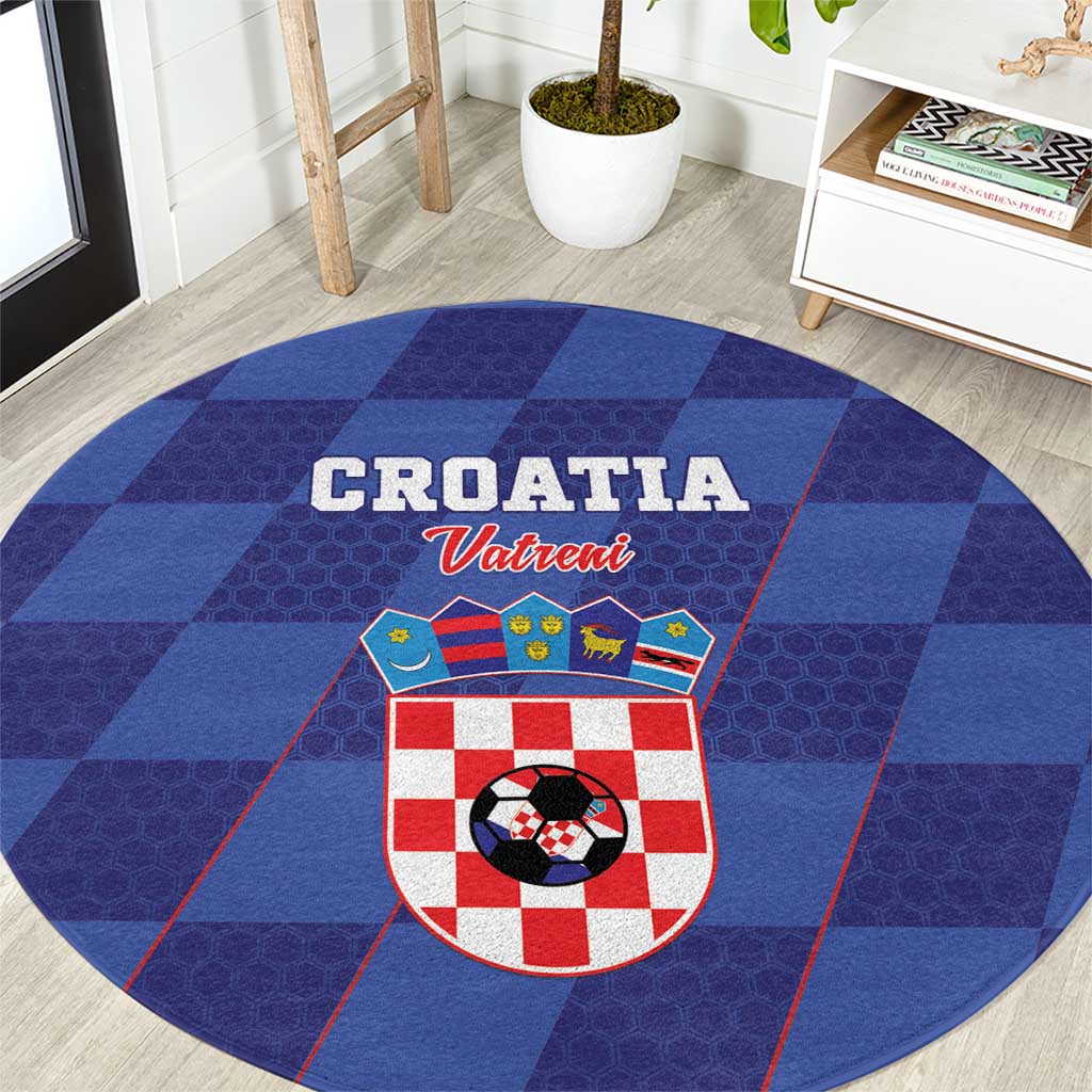 Croatia Football Round Carpet Come On Vatreni - Wonder Print Shop