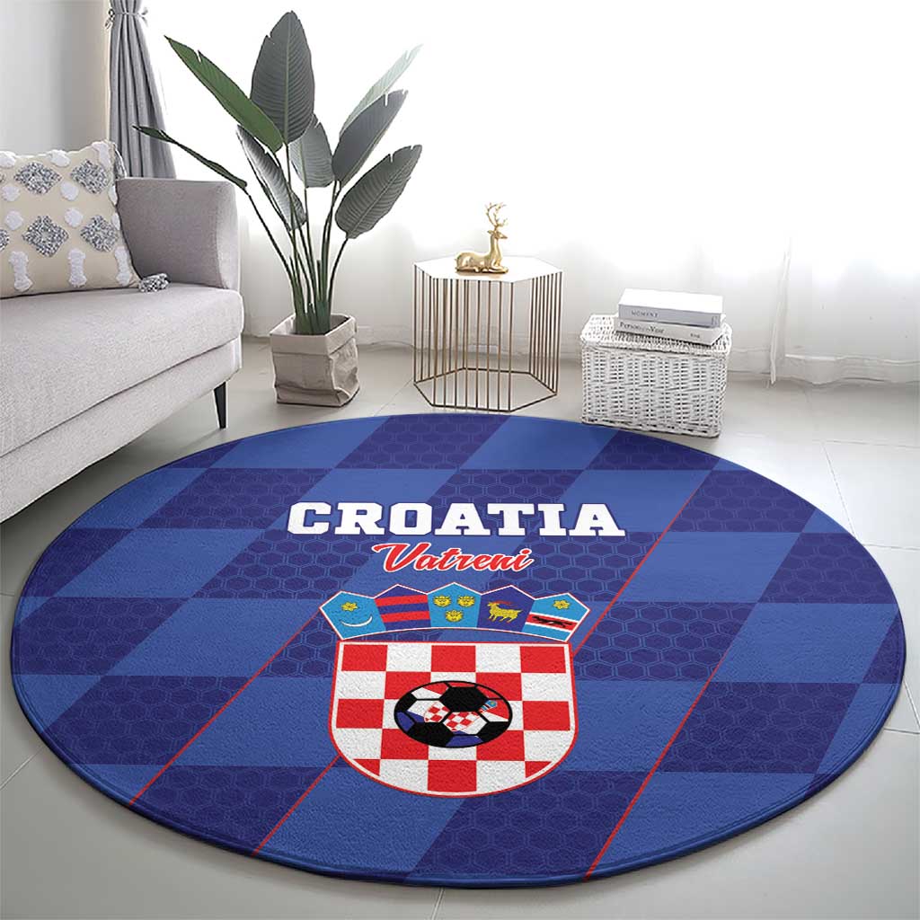 Croatia Football Round Carpet Come On Vatreni - Wonder Print Shop