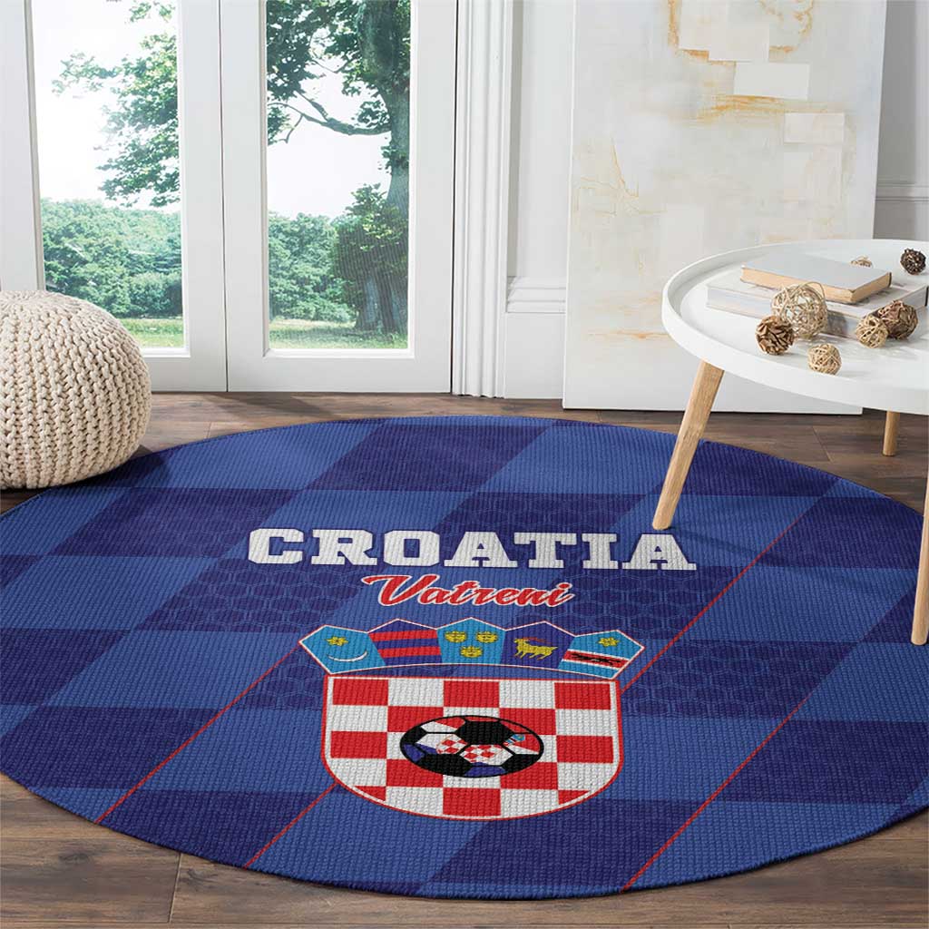 Croatia Football Round Carpet Come On Vatreni - Wonder Print Shop