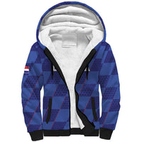 Custom Croatia Football Sherpa Hoodie Come On Vatreni - Wonder Print Shop