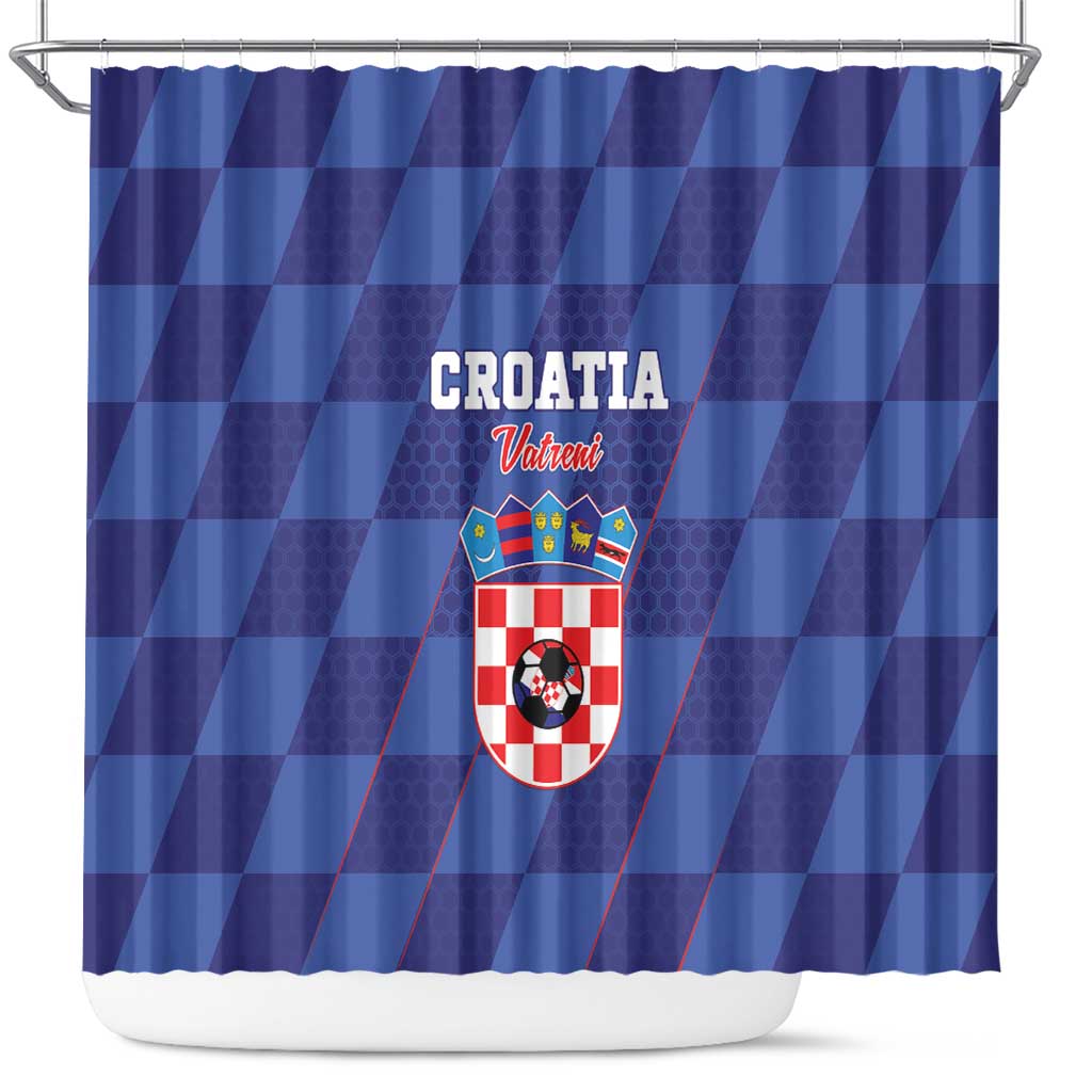 Croatia Football Shower Curtain Come On Vatreni - Wonder Print Shop