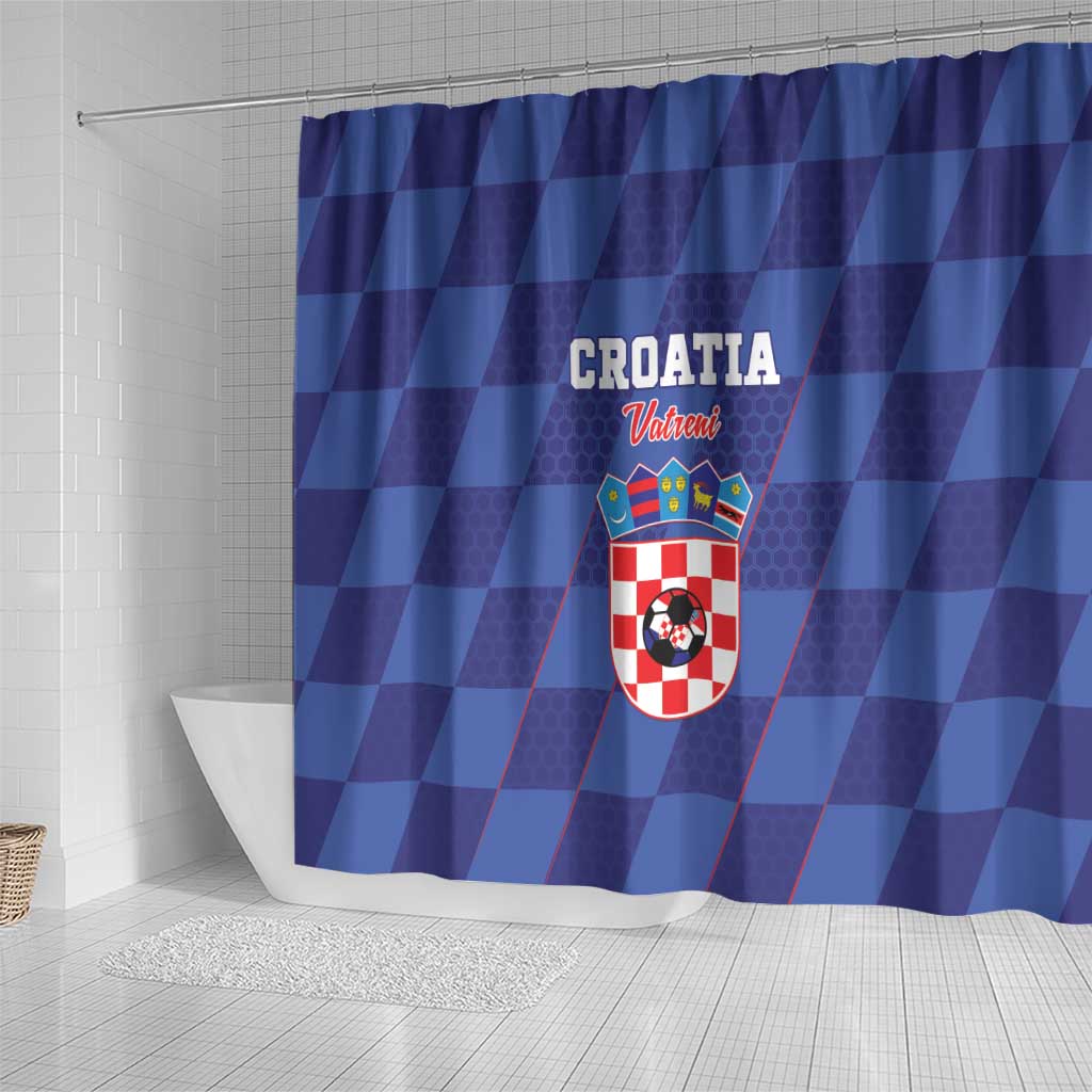 Croatia Football Shower Curtain Come On Vatreni - Wonder Print Shop