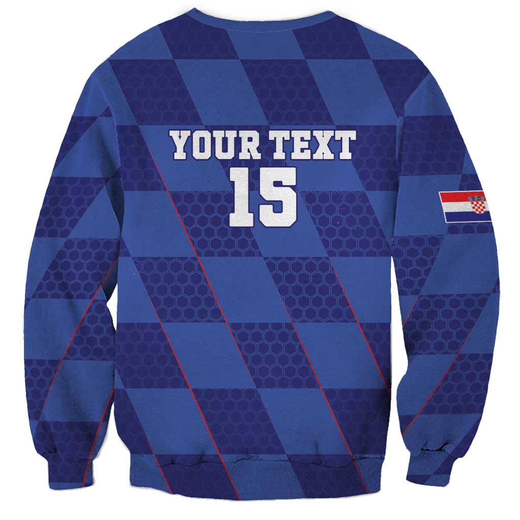 Custom Croatia Football Sweatshirt Come On Vatreni - Wonder Print Shop
