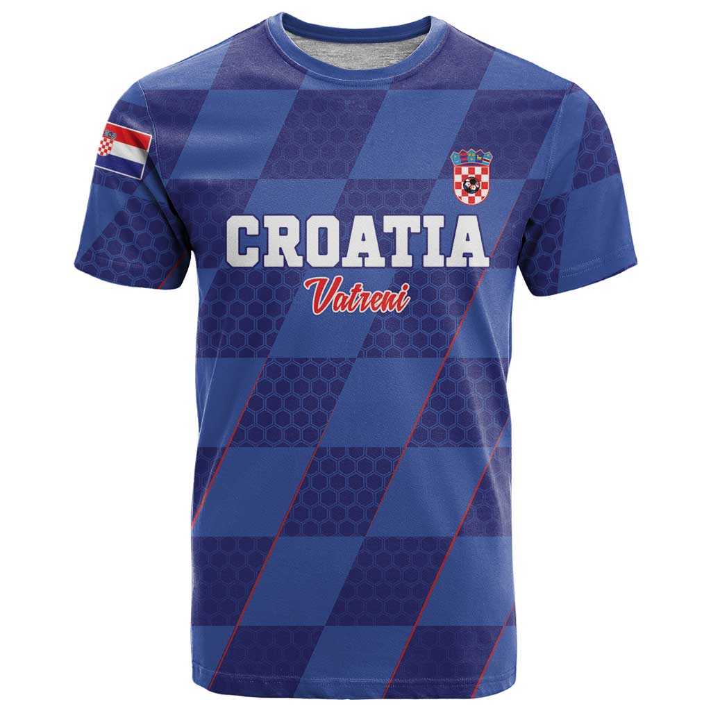 Custom Croatia Football T Shirt Come On Vatreni - Wonder Print Shop