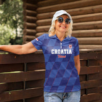 Custom Croatia Football Women Polo Shirt Come On Vatreni - Wonder Print Shop