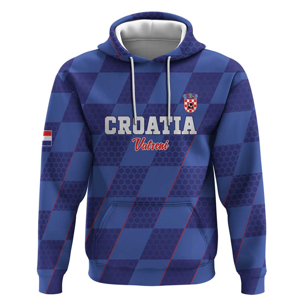 Custom Croatia Football Zip Hoodie Come On Vatreni - Wonder Print Shop