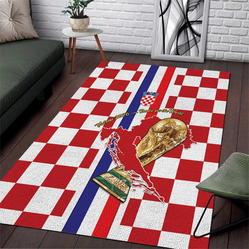 Croatia Football Area Rug Vatreni 2026 Ready For The World - Wonder Print Shop