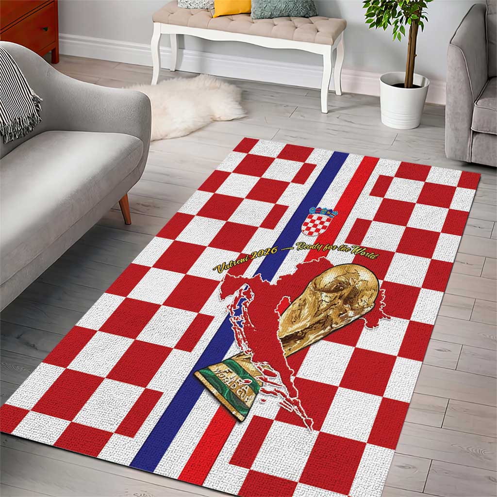 Croatia Football Area Rug Vatreni 2026 Ready For The World - Wonder Print Shop