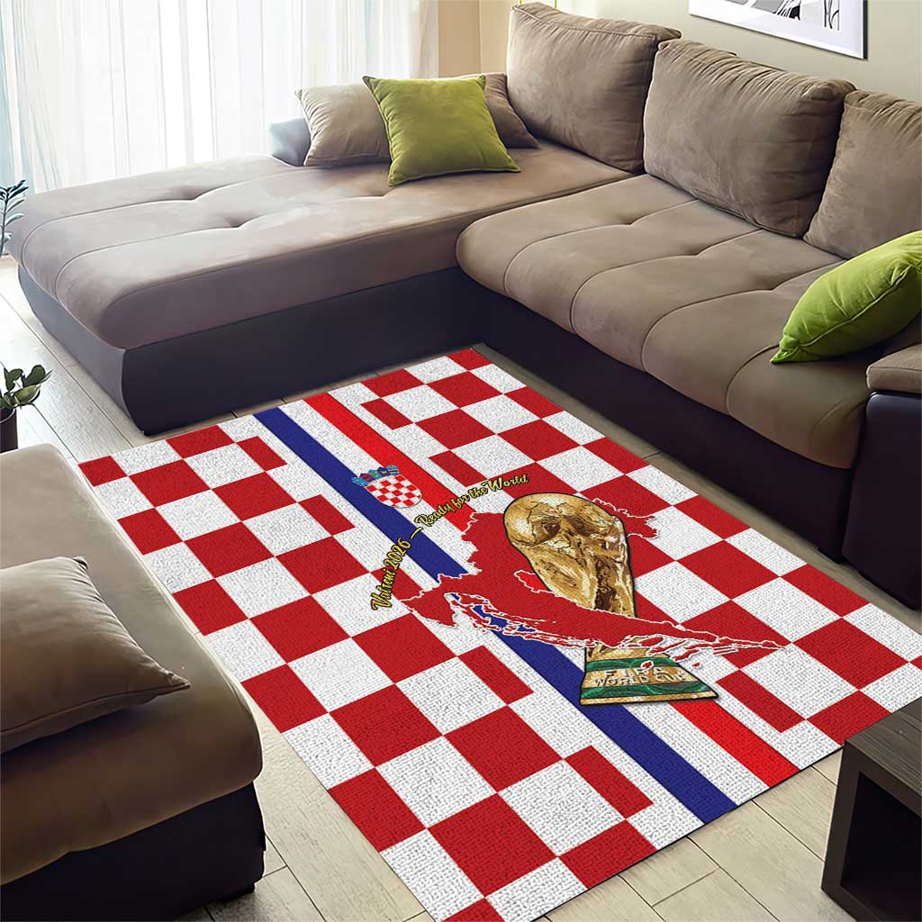 Croatia Football Area Rug Vatreni 2026 Ready For The World - Wonder Print Shop