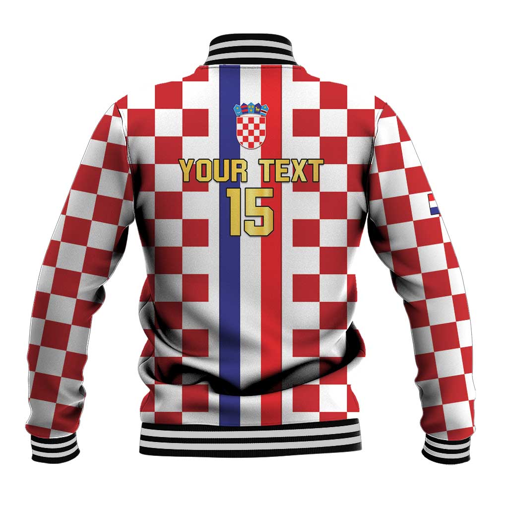 Custom Croatia Football Baseball Jacket Vatreni 2026 Ready For The World - Wonder Print Shop