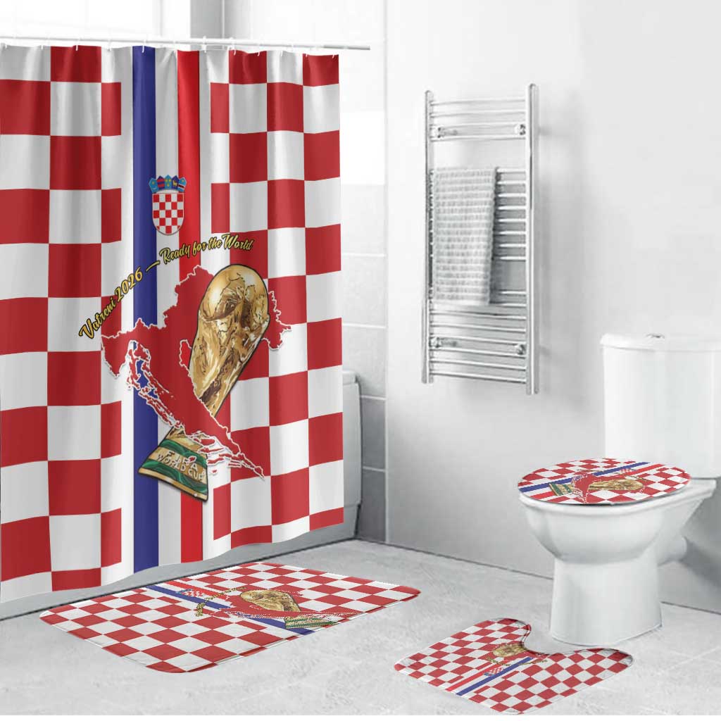 Croatia Football Bathroom Set Vatreni 2026 Ready For The World - Wonder Print Shop