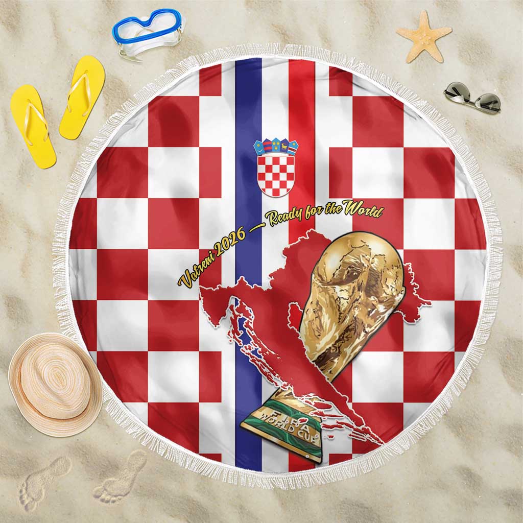 Croatia Football Beach Blanket Vatreni 2026 Ready For The World - Wonder Print Shop
