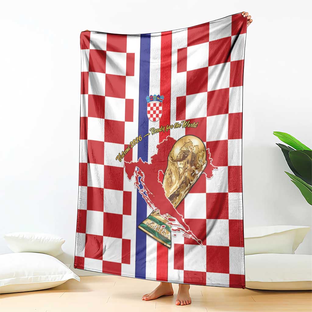 Croatia Football Blanket Vatreni 2026 Ready For The World - Wonder Print Shop