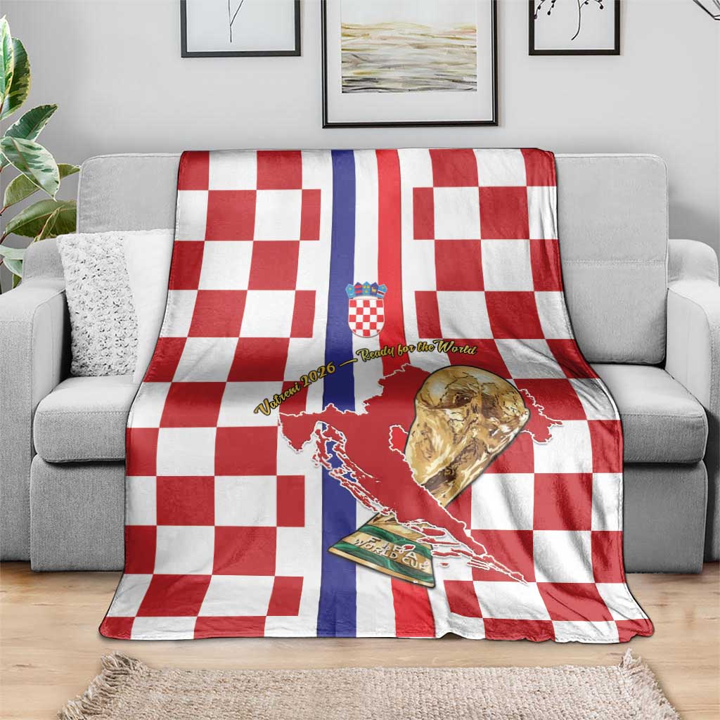 Croatia Football Blanket Vatreni 2026 Ready For The World - Wonder Print Shop