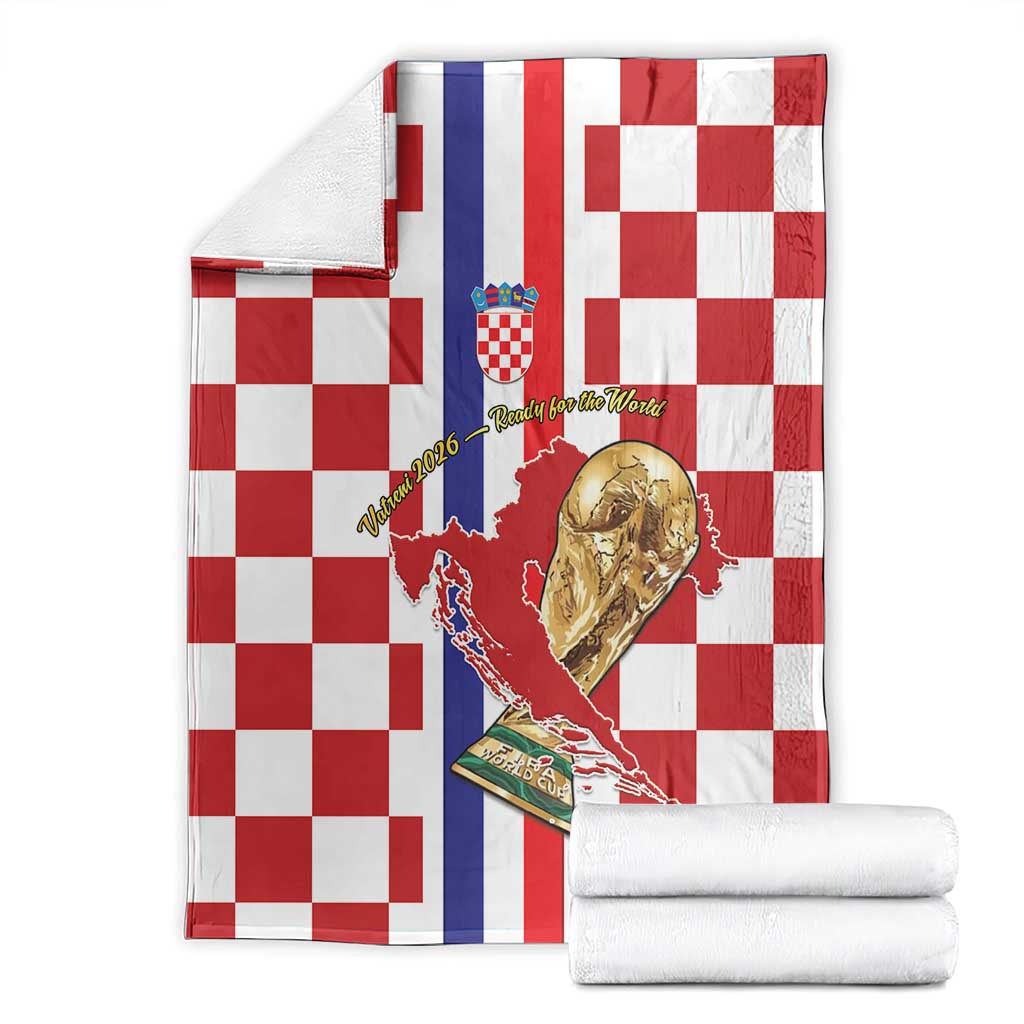 Croatia Football Blanket Vatreni 2026 Ready For The World - Wonder Print Shop