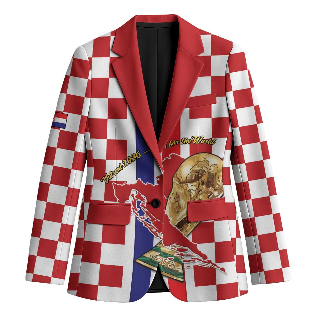 Custom Croatia Football Blazer Vatreni 2026 Ready For The World - Wonder Print Shop