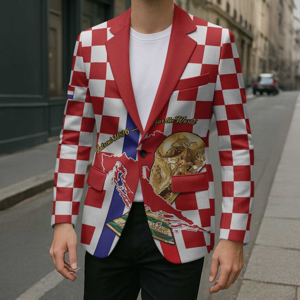 Custom Croatia Football Blazer Vatreni 2026 Ready For The World - Wonder Print Shop