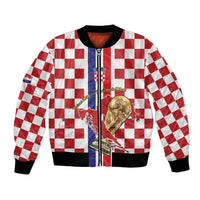 Custom Croatia Football Bomber Jacket Vatreni 2026 Ready For The World - Wonder Print Shop