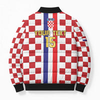 Custom Croatia Football Bomber Puffer Jacket Vatreni 2026 Ready For The World - Wonder Print Shop