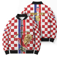 Custom Croatia Football Bomber Puffer Jacket Vatreni 2026 Ready For The World - Wonder Print Shop