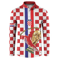 Custom Croatia Football Button Sweatshirt Vatreni 2026 Ready For The World - Wonder Print Shop