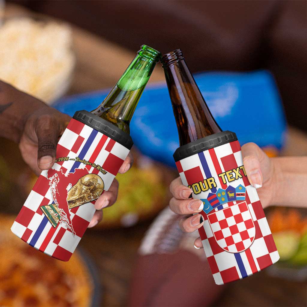 Custom Croatia Football 4 in 1 Can Cooler Tumbler Vatreni 2026 Ready For The World - Wonder Print Shop