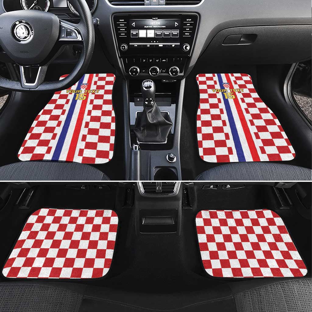 Custom Croatia Football Car Mats Vatreni 2026 Ready For The World - Wonder Print Shop