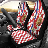 Croatia Football Car Seat Cover Vatreni 2026 Ready For The World - Wonder Print Shop