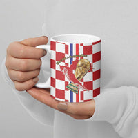 Custom Croatia Football Ceramic Mug Vatreni 2026 Ready For The World - Wonder Print Shop