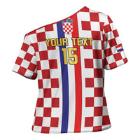 Custom Croatia Football Cross Shoulder Shirt Vatreni 2026 Ready For The World - Wonder Print Shop