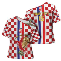 Custom Croatia Football Cross Shoulder Shirt Vatreni 2026 Ready For The World - Wonder Print Shop