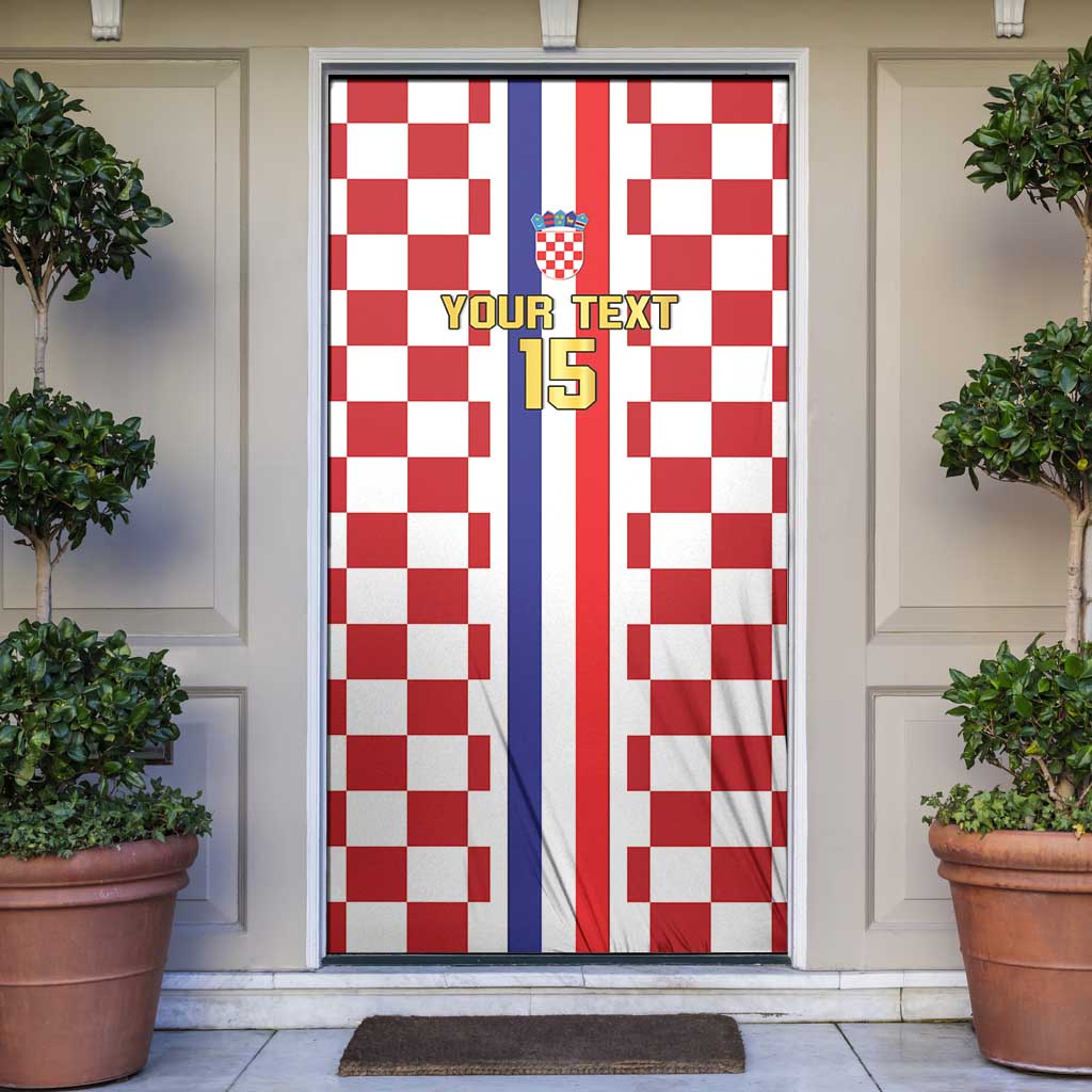 Custom Croatia Football Door Cover Vatreni 2026 Ready For The World - Wonder Print Shop