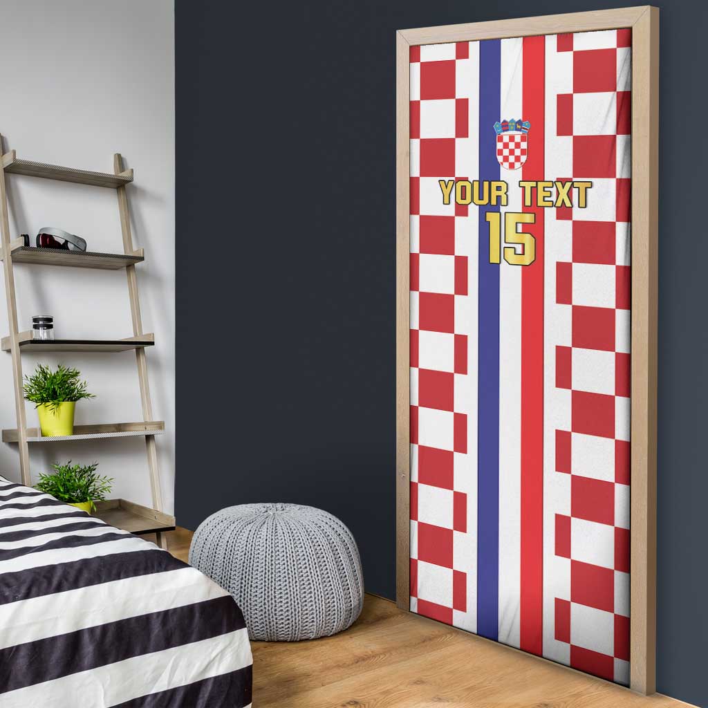 Custom Croatia Football Door Cover Vatreni 2026 Ready For The World - Wonder Print Shop