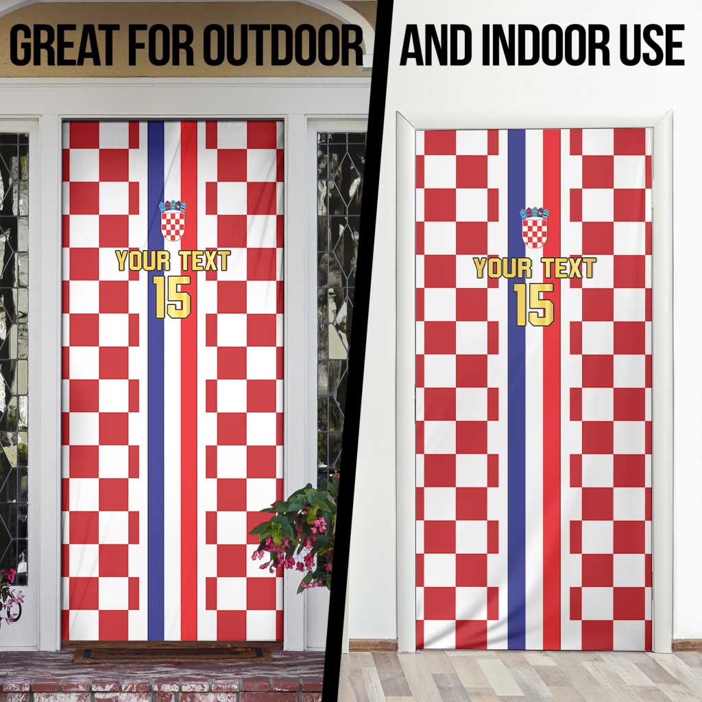 Custom Croatia Football Door Cover Vatreni 2026 Ready For The World - Wonder Print Shop