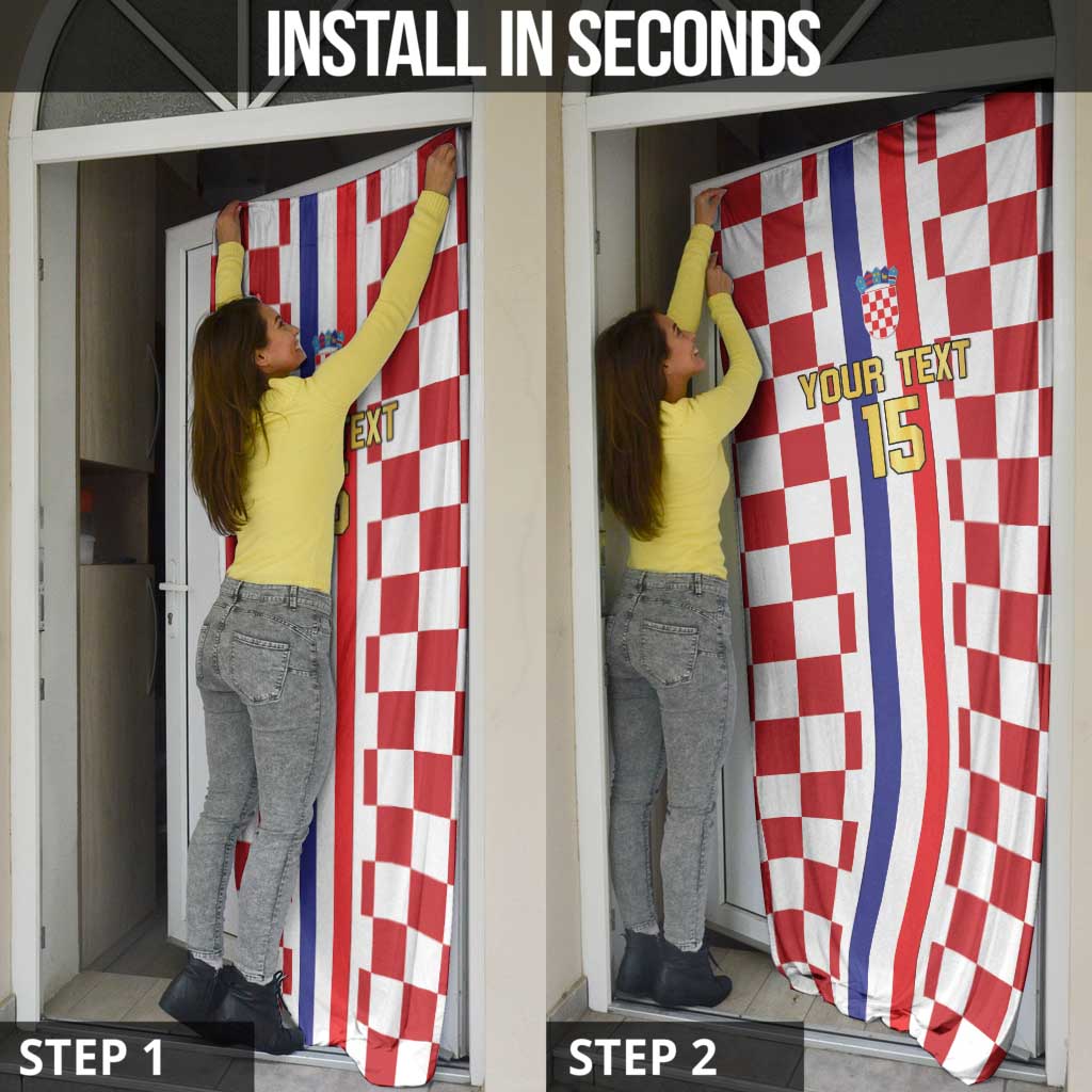 Custom Croatia Football Door Cover Vatreni 2026 Ready For The World - Wonder Print Shop