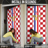 Custom Croatia Football Door Cover Vatreni 2026 Ready For The World - Wonder Print Shop