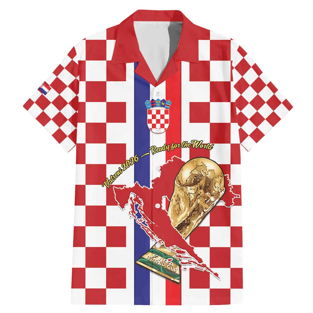 Custom Croatia Football Family Matching Mermaid Dress and Hawaiian Shirt Vatreni 2026 Ready For The World - Wonder Print Shop