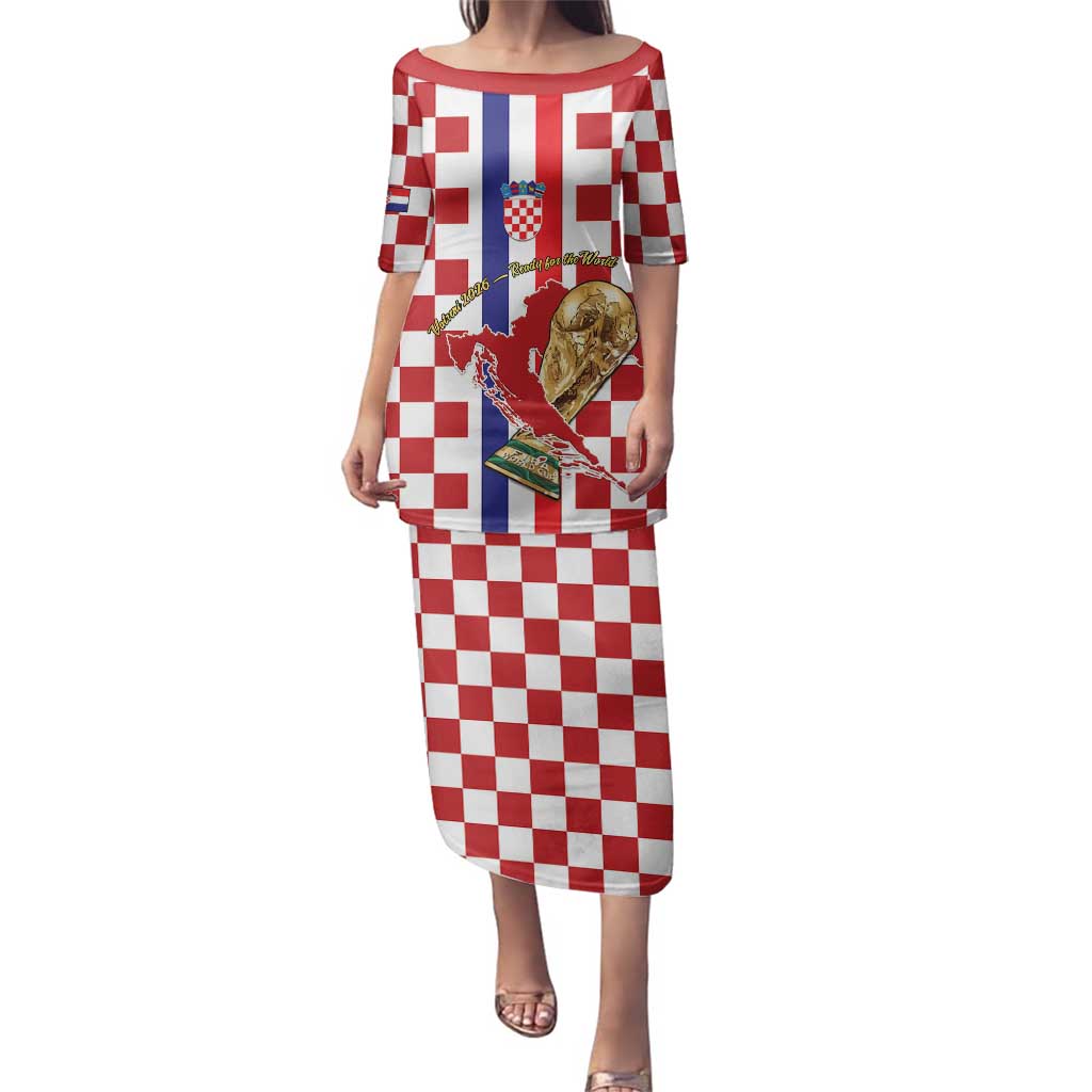 Custom Croatia Football Family Matching Puletasi and Hawaiian Shirt Vatreni 2026 Ready For The World - Wonder Print Shop