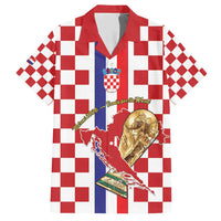 Custom Croatia Football Family Matching Short Sleeve Bodycon Dress and Hawaiian Shirt Vatreni 2026 Ready For The World - Wonder Print Shop