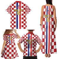 Custom Croatia Football Family Matching Tank Maxi Dress and Hawaiian Shirt Vatreni 2026 Ready For The World - Wonder Print Shop